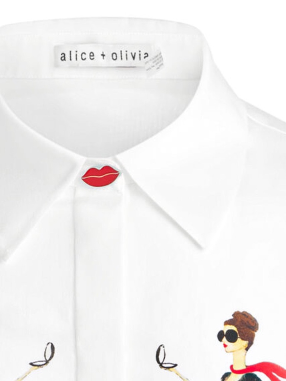 Original New Alice+Olivia BE A BOSS Boss Lady Sheer Silk Blouse for any occasion